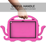 For Lenovo Tab M10 3rd Gen 10.1 TB-328 Octopus Style EVA Hybrid PC Shockproof Tablet Case with Strap(Rose Red)