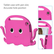For Lenovo Tab M10 3rd Gen 10.1 TB-328 Octopus Style EVA Hybrid PC Shockproof Tablet Case with Strap(Rose Red)