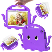For Lenovo Tab M10 3rd Gen 10.1 TB-328 Octopus Style EVA Hybrid PC Shockproof Tablet Case with Strap(Purple)