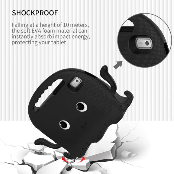 For Lenovo Tab M9 2023 Octopus Style EVA Hybrid PC Shockproof Tablet Case with Strap(Black)