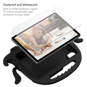 For Lenovo Tab M9 2023 Octopus Style EVA Hybrid PC Shockproof Tablet Case with Strap(Black)