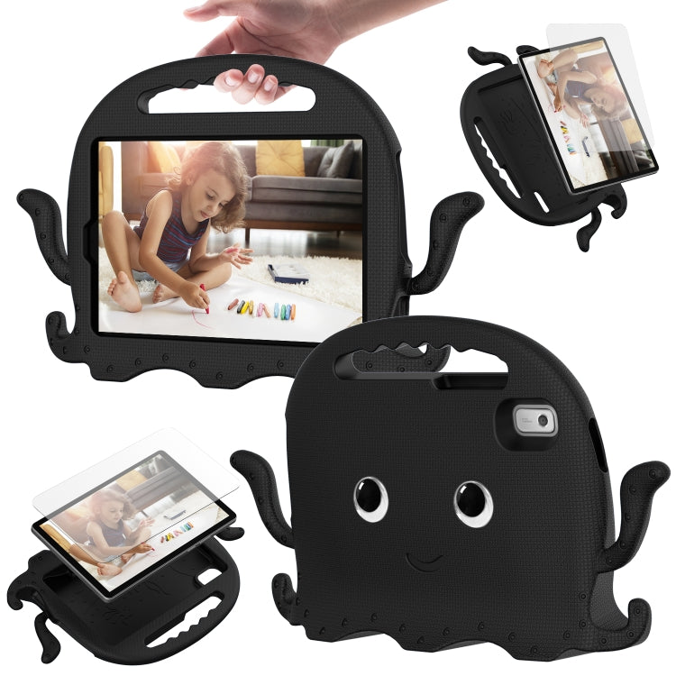 For Lenovo Tab M9 2023 Octopus Style EVA Hybrid PC Shockproof Tablet Case with Strap(Black)