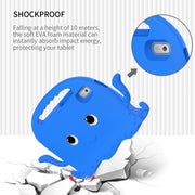 For Lenovo Tab M9 2023 Octopus Style EVA Hybrid PC Shockproof Tablet Case with Strap(Blue)