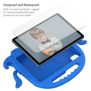 For Lenovo Tab M9 2023 Octopus Style EVA Hybrid PC Shockproof Tablet Case with Strap(Blue)