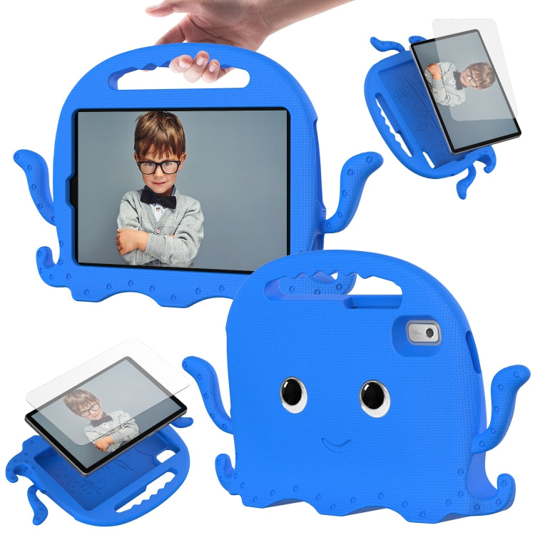 For Lenovo Tab M9 2023 Octopus Style EVA Hybrid PC Shockproof Tablet Case with Strap(Blue)