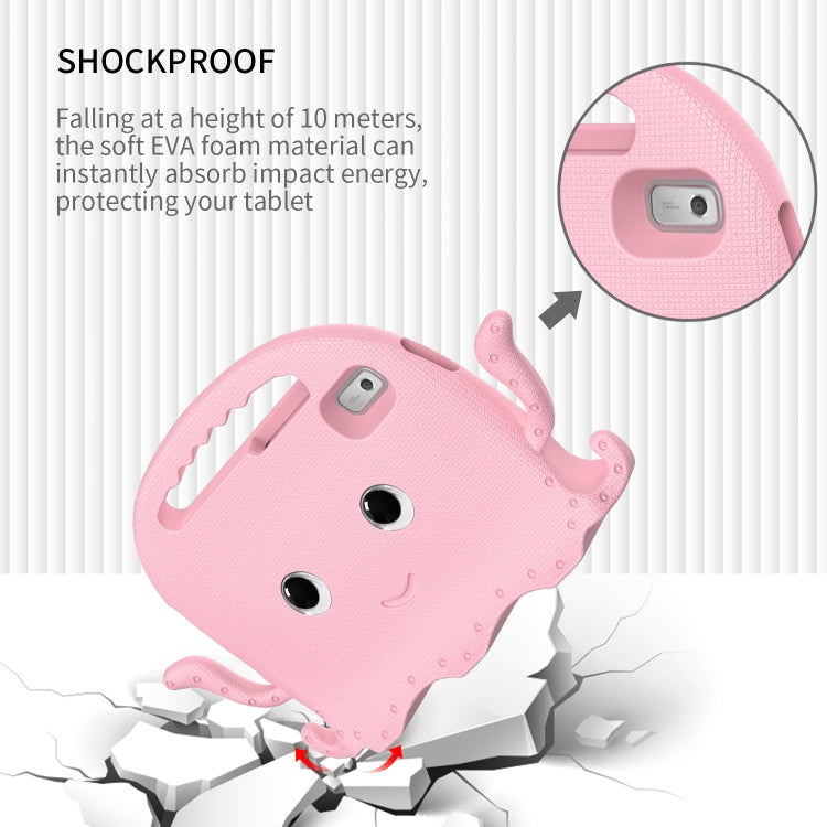 For Lenovo Tab M9 2023 Octopus Style EVA Hybrid PC Shockproof Tablet Case with Strap(Pink)