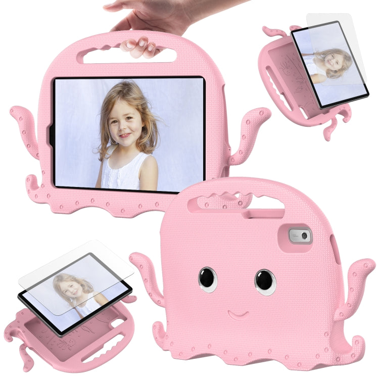 For Lenovo Tab M9 2023 Octopus Style EVA Hybrid PC Shockproof Tablet Case with Strap(Pink)