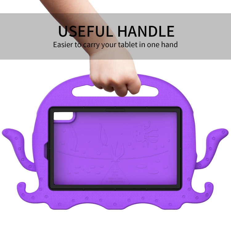 For Lenovo Tab M9 2023 Octopus Style EVA Hybrid PC Shockproof Tablet Case with Strap(Purple)