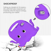 For Lenovo Tab M9 2023 Octopus Style EVA Hybrid PC Shockproof Tablet Case with Strap(Purple)