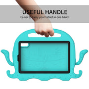 For Lenovo Tab M9 2023 Octopus Style EVA Hybrid PC Shockproof Tablet Case with Strap(Glacial Green)