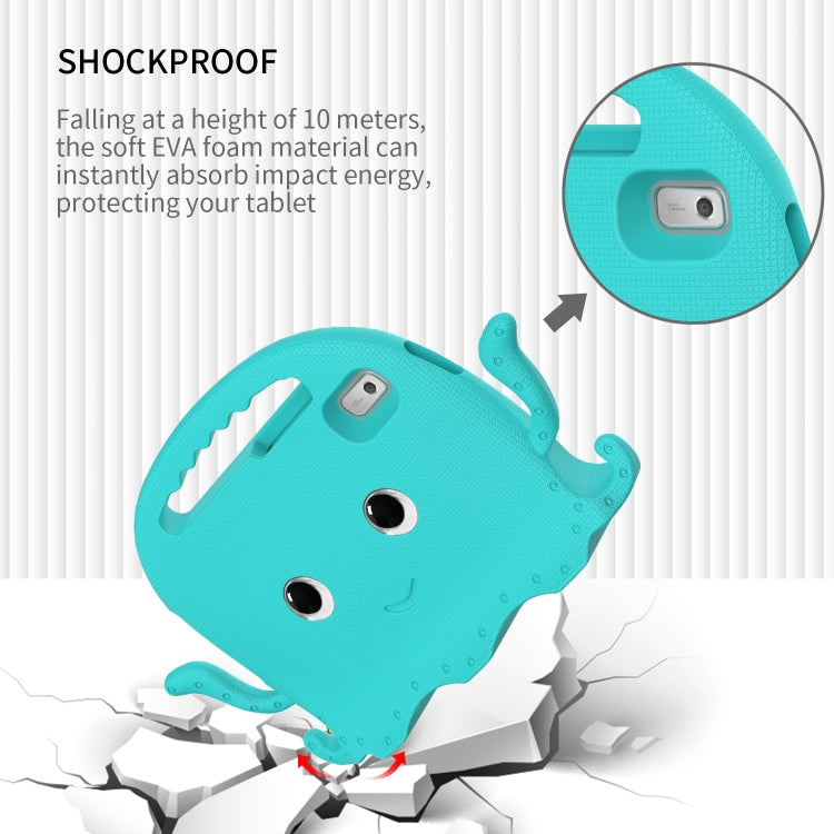 For Lenovo Tab M9 2023 Octopus Style EVA Hybrid PC Shockproof Tablet Case with Strap(Glacial Green)