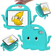 For Lenovo Tab M9 2023 Octopus Style EVA Hybrid PC Shockproof Tablet Case with Strap(Glacial Green)