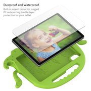 For Lenovo Tab M9 2023 Octopus Style EVA Hybrid PC Shockproof Tablet Case with Strap(Grass Green)