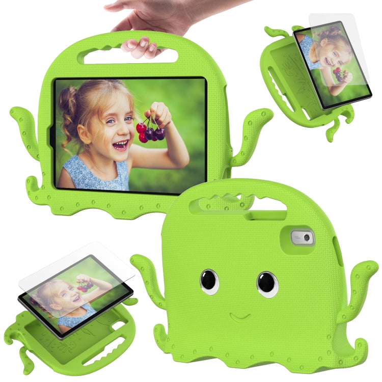 For Lenovo Tab M9 2023 Octopus Style EVA Hybrid PC Shockproof Tablet Case with Strap(Grass Green)