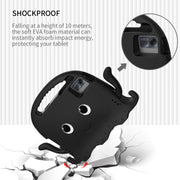 For Lenovo Tab M11 /Xiaoxin Pad 11 2024 Octopus Style EVA Hybrid PC Shockproof Tablet Case with Strap(Black)