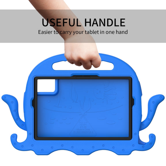 For Lenovo Tab M11 /Xiaoxin Pad 11 2024 Octopus Style EVA Hybrid PC Shockproof Tablet Case with Strap(Blue)