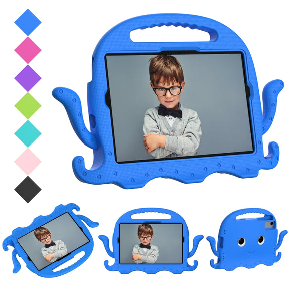 For Lenovo Tab M11 /Xiaoxin Pad 11 2024 Octopus Style EVA Hybrid PC Shockproof Tablet Case with Strap(Blue)