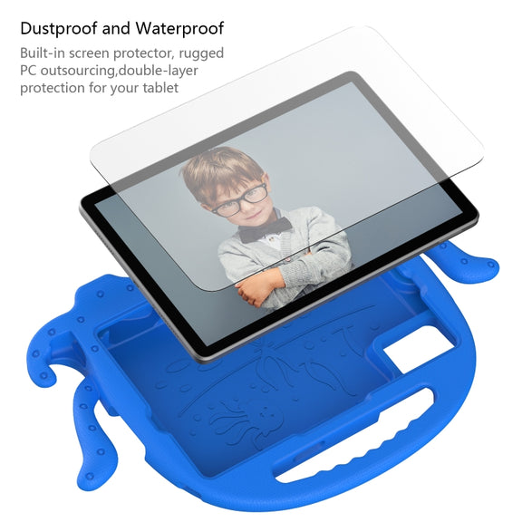 For Lenovo Tab M11 /Xiaoxin Pad 11 2024 Octopus Style EVA Hybrid PC Shockproof Tablet Case with Strap(Blue)