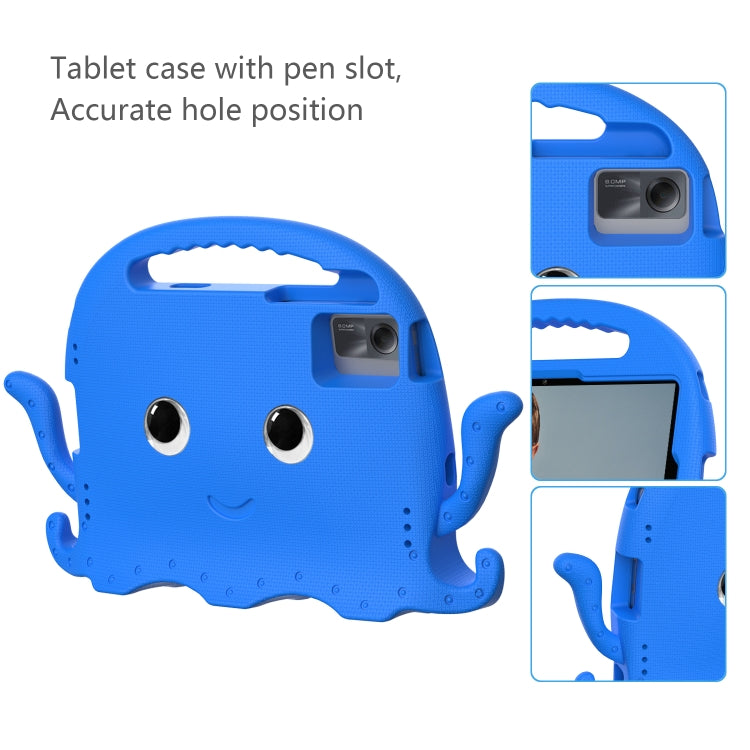 For Lenovo Tab M11 /Xiaoxin Pad 11 2024 Octopus Style EVA Hybrid PC Shockproof Tablet Case with Strap(Blue)