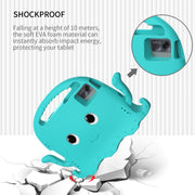 For Lenovo Tab M11 /Xiaoxin Pad 11 2024 Octopus Style EVA Hybrid PC Shockproof Tablet Case with Strap(Glacial Green)