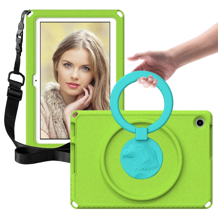 For Lenovo Tab M10 3rd Gen 10.1 TB-328 EVA Hard PC Shockproof Tablet Case(Grass Green)