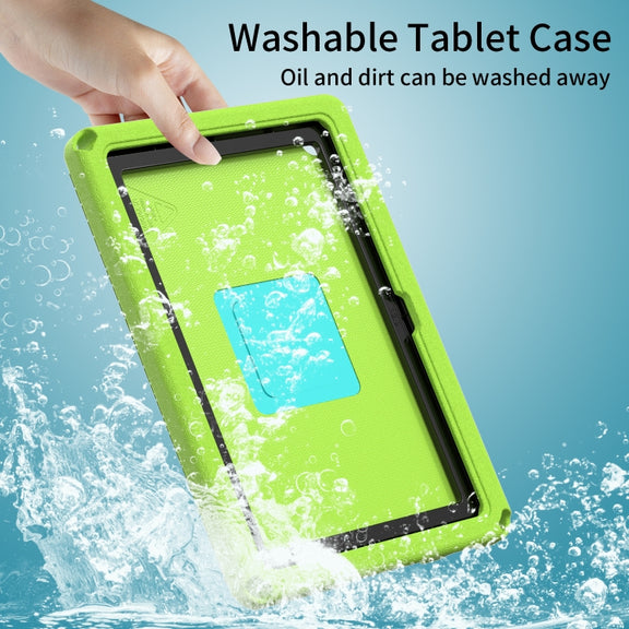 For Lenovo Tab M10 3rd Gen 10.1 TB-328 EVA Hard PC Shockproof Tablet Case(Grass Green)