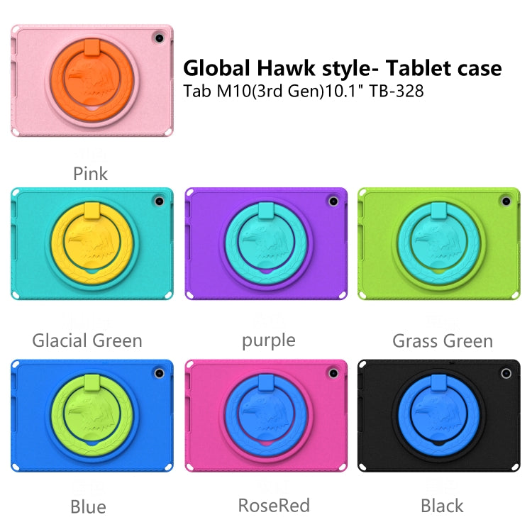 For Lenovo Tab M10 3rd Gen 10.1 TB-328 EVA Hard PC Shockproof Tablet Case(Pink)