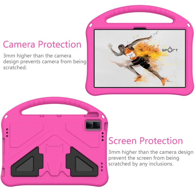For TCL Tab 11 EVA Shockproof Tablet Case with Holder(Rose Red)