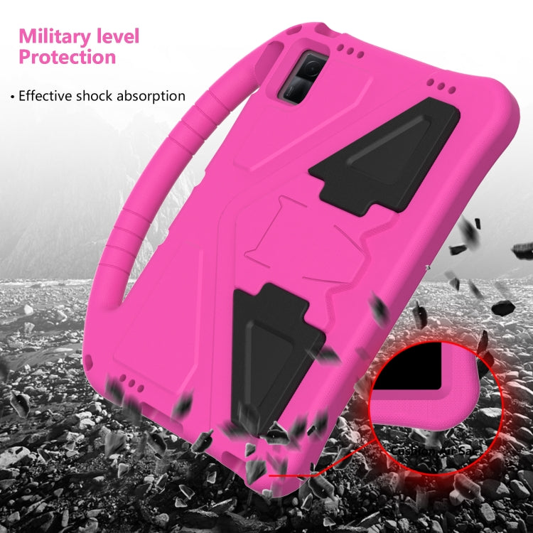 For TCL Tab 11 EVA Shockproof Tablet Case with Holder(Rose Red)