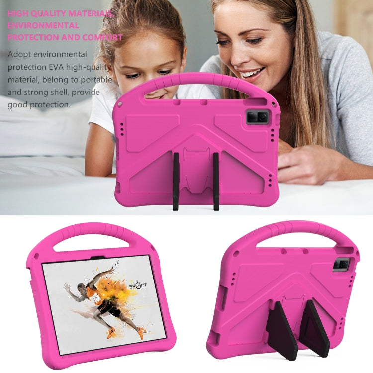 For TCL Tab 11 EVA Shockproof Tablet Case with Holder(Rose Red)