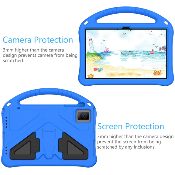For TCL Tab 10 Gen2 10.36 2023 EVA Shockproof Tablet Case with Holder(Blue)