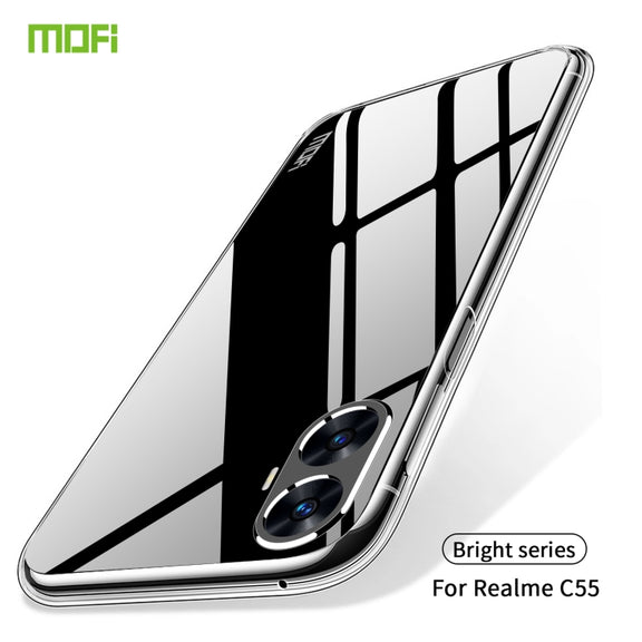 For Realme C55 MOFI Ming Series Ultra-thin TPU Phone Case(Transparent)