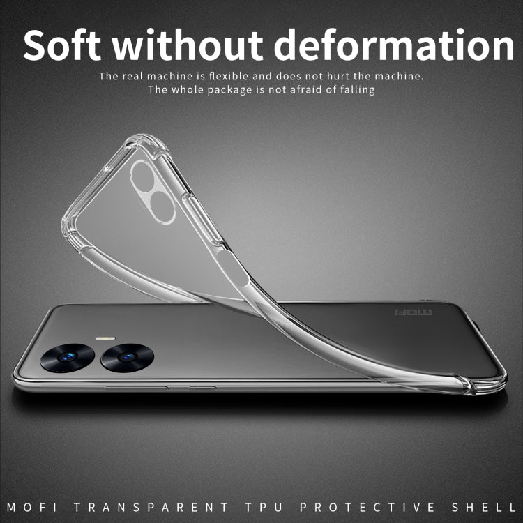 For Realme C55 MOFI Ming Series Ultra-thin TPU Phone Case(Transparent)