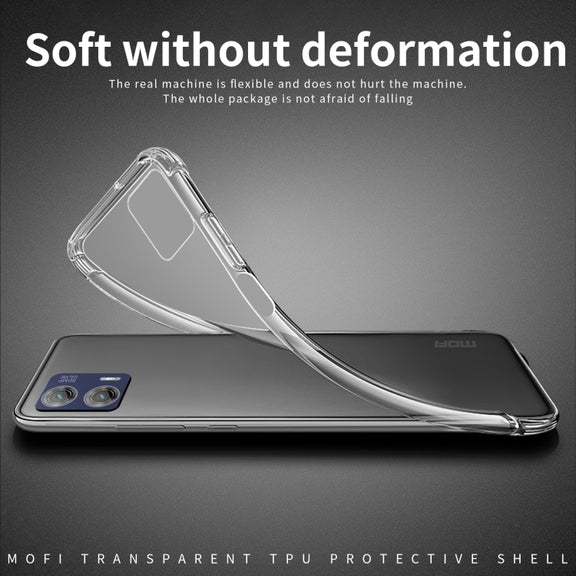For Motorola Moto G73 MOFI Ming Series Ultra-thin TPU Phone Case(Transparent)