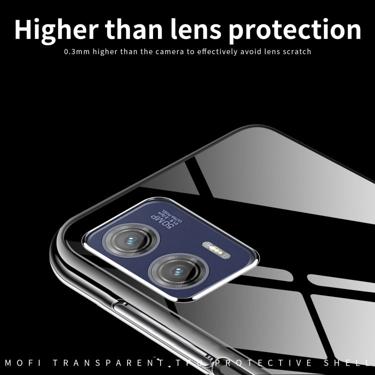 For Motorola Moto G73 MOFI Ming Series Ultra-thin TPU Phone Case(Transparent)