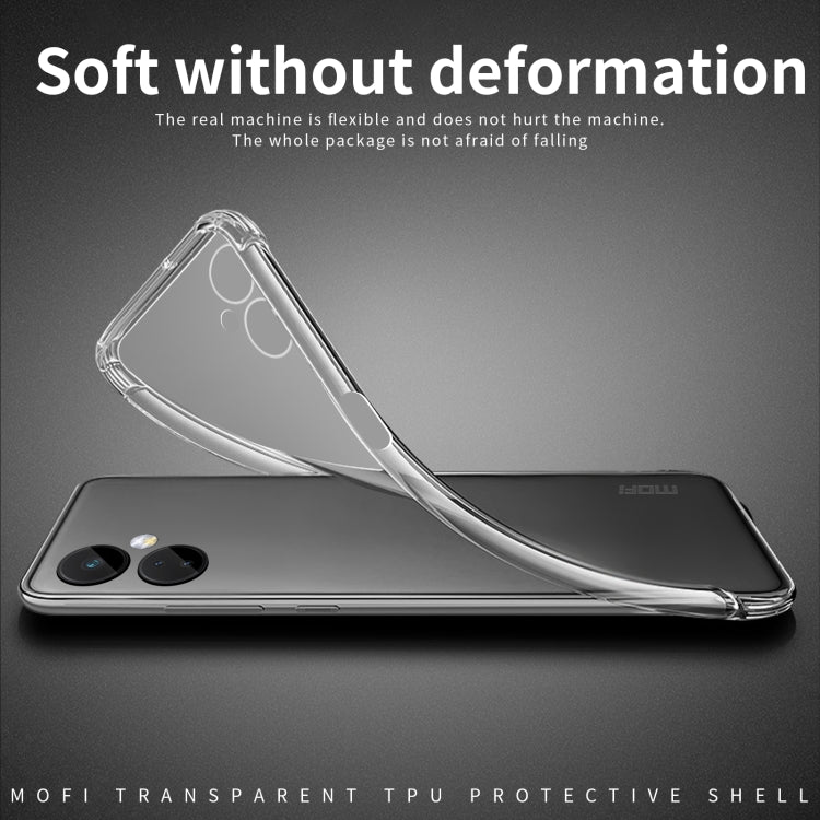 For OnePlus Nord CE 3 MOFI Ming Series Ultra-thin TPU Phone Case(Transparent)