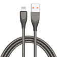 ENKAY ENK-CB131 USB to 8 Pin Carbon Steel Hose Spring 2.4A Fast Charging Data Cable, Length:1m(Black) - free shipping - PMC TechLife - Order now!