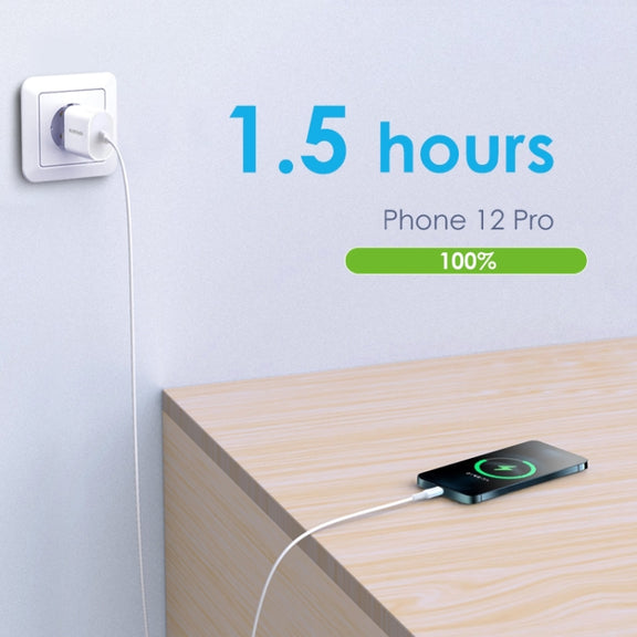NORTHJO NOPD2000 PD 20W USB-C / Type-C Single Port Fast Wall Charger, Plug Type:EU Plug(White)
