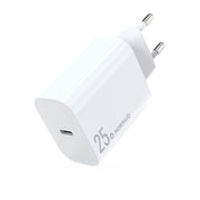 NORTHJO NOPD2501 PD 25W USB-C / Type-C Single Port Fast Charger, Plug Type:EU Plug(White)