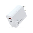 NORTHJO NOPD2502 PD 25W USB-C/Type-C + QC 3.0 USB Dual Ports Fast Charger, Plug Type:US Plug(White) - free shipping - PMC TechLife - Order now!