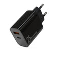 NORTHJO NOPD2502 PD 25W USB-C/Type-C + QC 3.0 USB Dual Ports Fast Charger, Plug Type:EU Plug(Black) - USB Charger by NORTHJO | Online Shopping South Africa | PMC TechLife | Buy Now Pay Later Mobicred