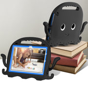 For Amazon Kindle Fire HD10 2021 Octopus Style EVA + PC Tablet Case with Strap(Black)