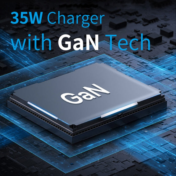 NORTHJO NOGAN3502 GaN PD PPS 35W Dual USB-C / Type-CWall Fast Charger, Plug Type:UK Plug(White)
