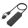 Onten UCA5306 7 in 2 USB3.0 + Type-C 7-Ports HUB Docking Station Support OTG Function - USB 3.0 HUB by Onten | Online Shopping South Africa | PMC TechLife | Buy Now Pay Later Mobicred