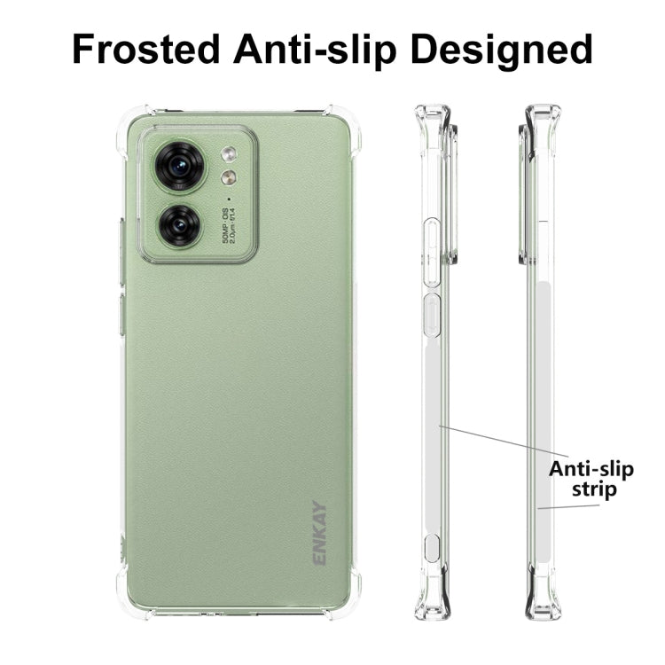 For Motorola Edge 40 5G ENKAY Hat-Prince Transparent TPU Shockproof Phone Case