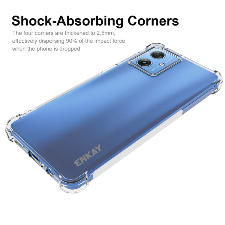 For Motorola Moto G54 5G ENKAY Hat-Prince Transparent TPU Shockproof Phone Case