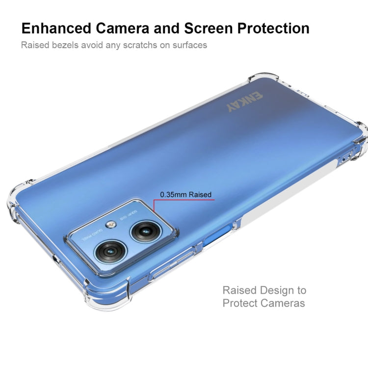 For Motorola Moto G54 5G ENKAY Hat-Prince Transparent TPU Shockproof Phone Case