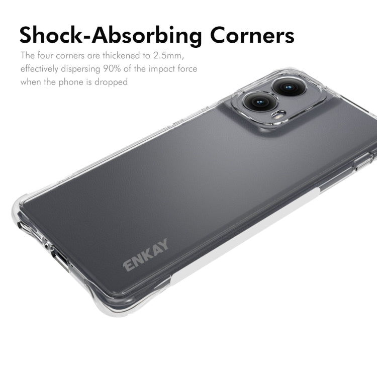 For Motorola Edge 2024 ENKAY Hat-Prince Transparent TPU Shockproof Phone Case