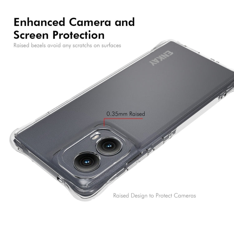 For Motorola Edge 2024 ENKAY Hat-Prince Transparent TPU Shockproof Phone Case