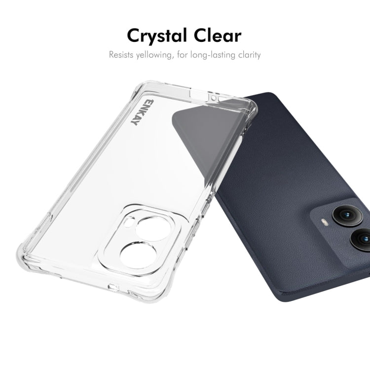 For Motorola Edge 2024 ENKAY Hat-Prince Transparent TPU Shockproof Phone Case